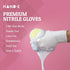 Hand-E Touch White Nitrile Disposable Gloves | Latex Free | Food Prep, Salon, Kitchen Gloves