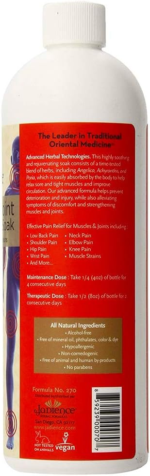 Muscle & Joint Pain Relief Herbal Bath – 16oz - Sore Muscles, Swollen Joints, Pulled Muscle & Back Pain Management MADE IN THE USA - 100% All-Natural Ingredients
