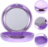 Healifty Portable Dental Retainer Box - Practical Invisible Denture Case with Mirror for Dental Braces (Violet)