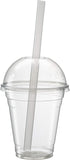 Clear Jumbo Smoothie Straws, 100 Pack of 9'' Disposable Wide-mouthed Large Milkshake Straws