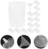 Packaging 1000ml 50pcs GANAZONO Disposable Liquid Bags Spout Pouch with Funnel Leak-proof Drink Storage Bags for Juice