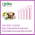 QoQiu 5-Pack Silicone Dilators for Pelvic Floor for Women with Fine Scales, Pink with Storage Bag, Pelvic Wand