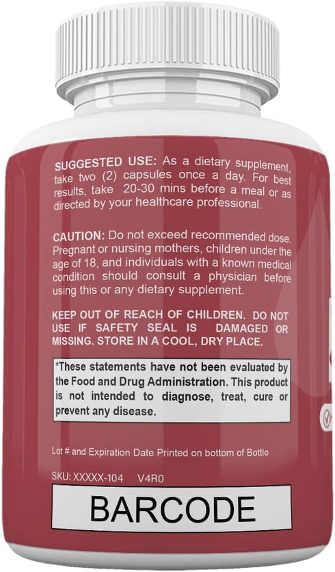 Zonata (60 Count) Lipojaro Capsules with Apple Cider Vinegar & Raspberry, Lipojaro Supplement