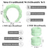 Spa Headbands for Washing Face Wristband Set Sponge Makeup Skincare Headband Wrist Towels Bubble Soft Terry Towel Cloth Hairband for Women Puffy Headwear Non Slip Thick Thin Hair Headwear (Green)