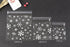 AKOAK 100 Count Resealable Clear Snowflake Bags, 14cm x 14cm +3cm for Candy Cookie Packaging