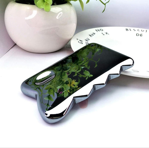 JONJUMP Facial Beauty Massage Stone Gouache Scraper Face Body SPA Massager Gua Sha Board Promote Blood Circulation