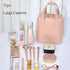 Travel Makeup Bag, Large Capacity Waterproof Cosmetic Pouch, Open Flat Toiletry Organizer with Divider for Women