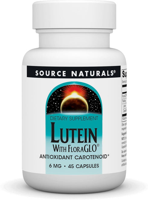 Source Naturals Lutein with FloraGLO, 6 mg, 45 Capsules for Antioxidant Support