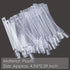 KINGMAS 150 Pcs Nail Swatches Sticks with Ring, Clear Nail Art Color Display False Nail Tips Polish Practice