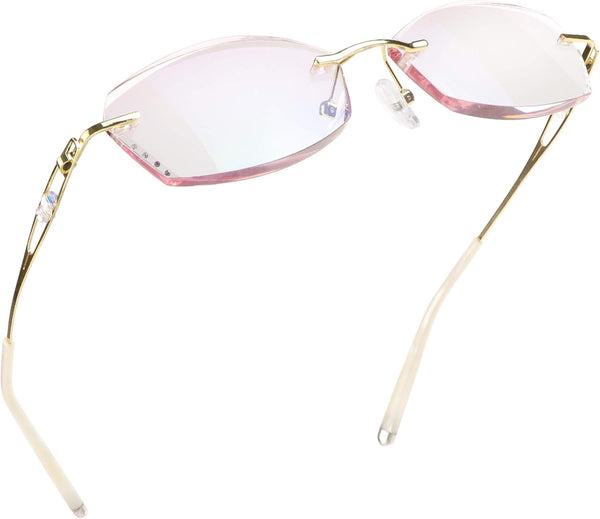 LifeArt Blue Light Blocking Glasses, Computer Reading Glasses, Stylish for Women, +1.50 Magnification