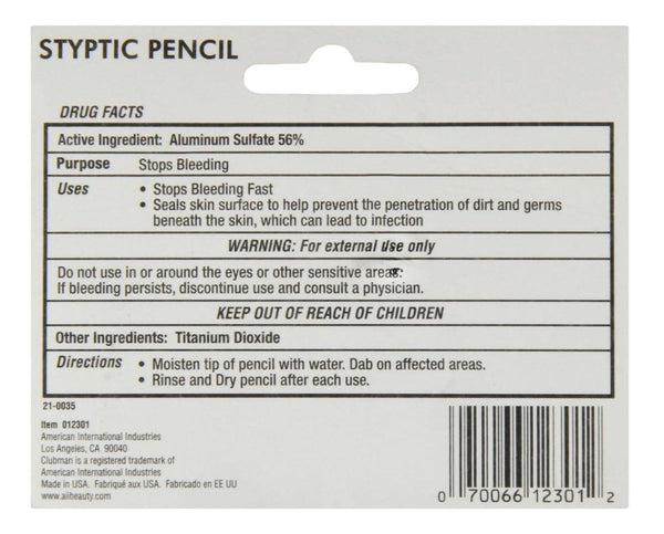 Styptic Pencil Twin Pack (Blister), Pack of 3