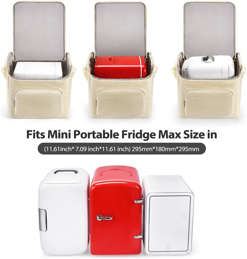Portable mini fridge case/skincare fridge/Travel Makeup Bag Easy carry for Camping, Picnic,Car,Cosmetic & Skincare fridge case,Travel Case,Travel Makeup Bag