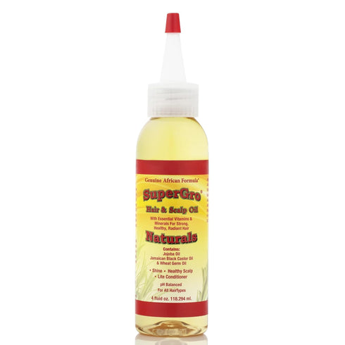 SuperGrow Hair & Scalp Oil, 4oz Nourishing Lightweight Oil Blend for Moisturizing & Shining Dry Scalp