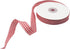 Red and White Gingham Ribbon, 5/8" x 25Yd Roll, Picnic Craft Red Buffalo Ribbon for Hair Accessories and Gift Wrapping