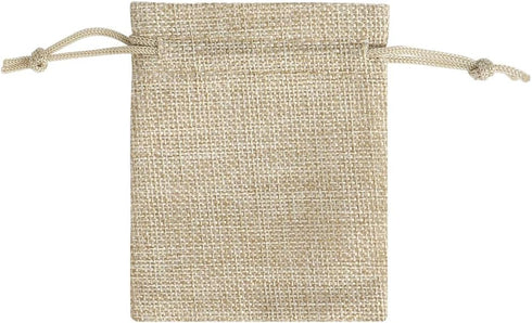 25/50/100PCS Burlap Gift Bags, Lucky Monet Wedding Hessian Jute Bags with Drawstring for Birthday, Party, Wedding