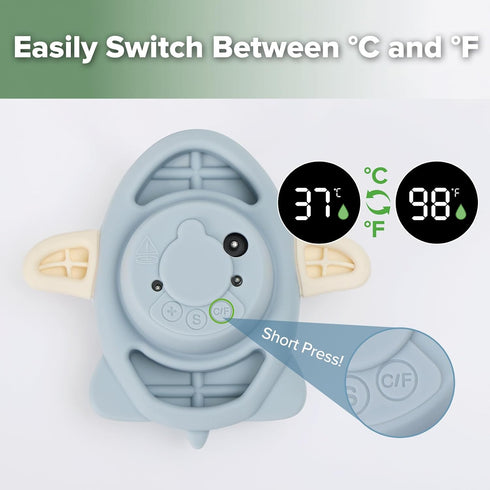 Haakaa Silicone Baby Bath Thermometer Water Temperature Thermometer for Baby Safety, Floating Infant Bath tub Temp