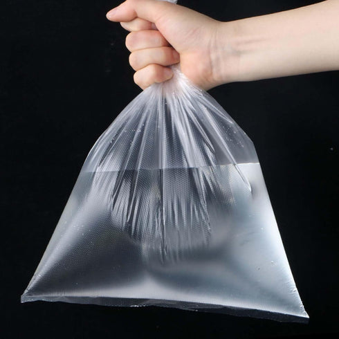 MBLABEL 12" 16" 4 350 X Plastic Bags for Food Storage, Rolls Clear Plastic Produce Bag, Transparent Small Large Food