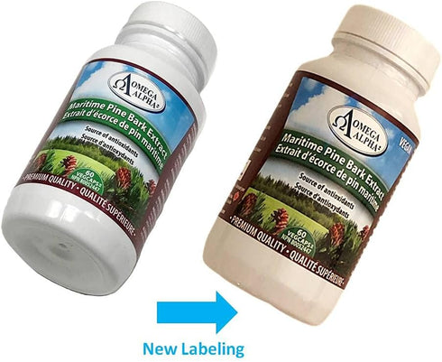 Omega Alpha Maritime Pine Bark Extract, Anti Hypertension, 60 Capsules