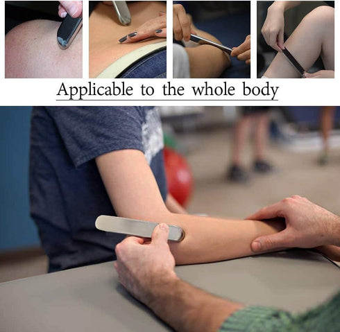 Gua Sha Massage Tools - Stainless Steel Scraping Tool for Soft Tissue and Scar Treatment