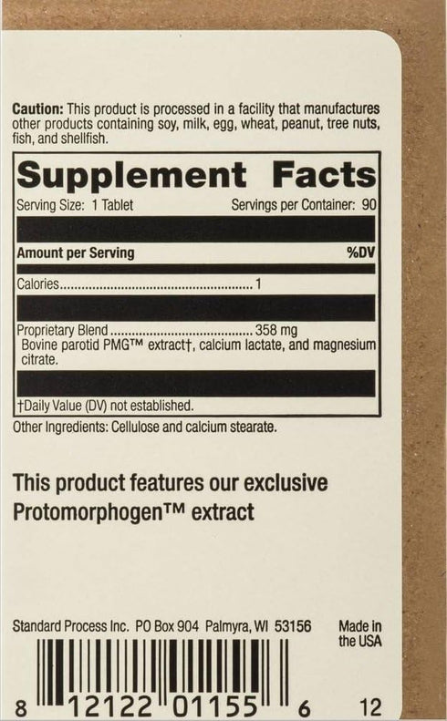 Parotid PMG 90 Tablets by Standard Process