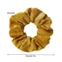 Silk Satin Scrunchies for Women, Big Hair Ties No Crease Ponytail Holders in Beige, Gray, Dark Yellow, Light Yellow