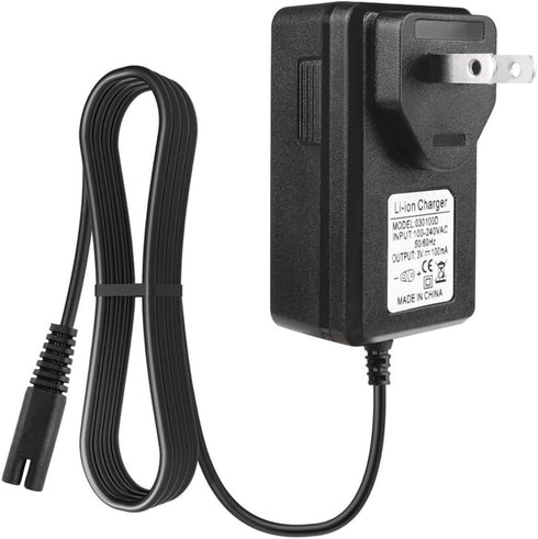 Cordless Water Flosser Charger Cord for Waterpik WP360, WP462, WP450, 3V DC 2-Prong Adapter