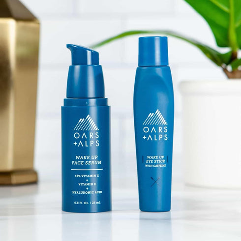 Oars + Alps Wake Up Eye Roller and Eye Depuffer, 0.5 Oz, Dermatologist Tested Skin Care with Caffeine and Aloe Vera