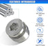 UHANBUT 2PCS M18-1.5 O2 Oxygen Sensor Stepped Mounting Bung and Plugs, Threaded Weld Oxygen Air Fuel Ratio Meter Oxygen