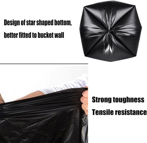Kitchen Garbage Bag | 180 Counts | 13 Gallon Tall Kitchen Trash Bags | Black