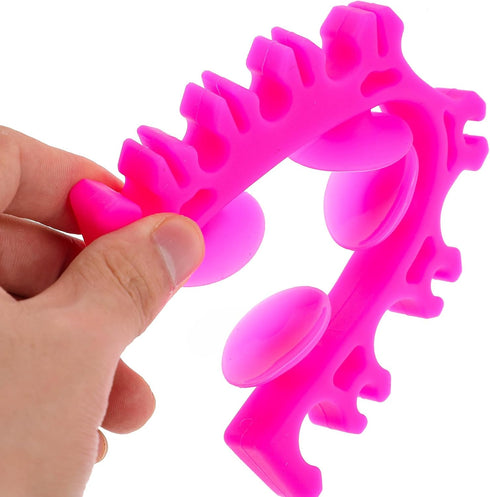 1Pcs Silicone Makeup Brush Holder, Cosmetic Brush Drying Rack with Suction Cup for Display Stand