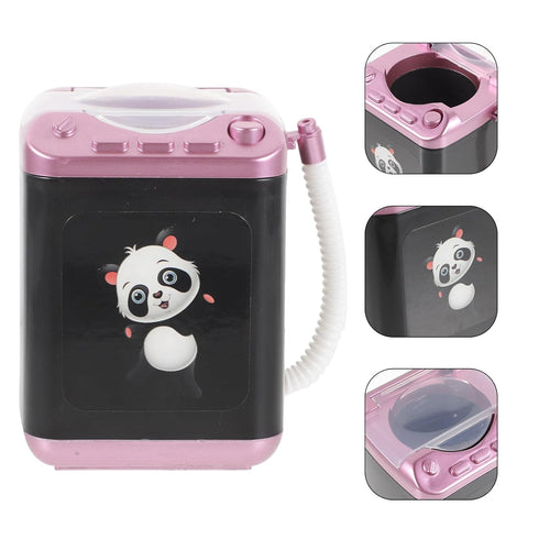 Mini Makeup Brush Cleaner Device Plastic Electric Automatic Power Washer Sponge Cleaning Machine for Women Girls