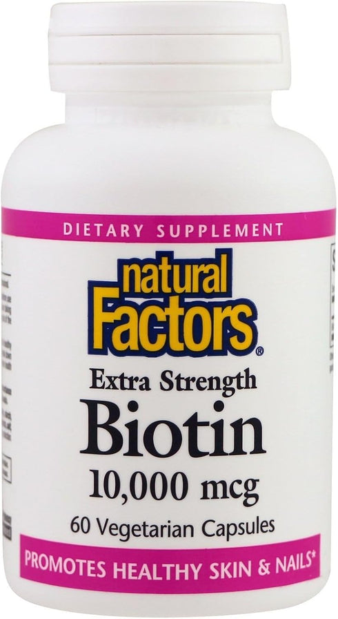 Natural Factors Biotin 10000Mcg, 60 Capsules