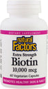Natural Factors Biotin 10000Mcg, 60 Capsules