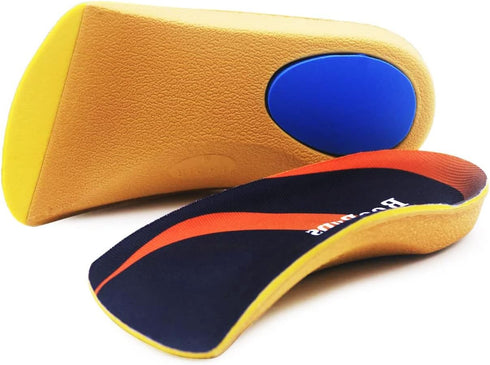Arch Support Shoe Insert - 3/4 Plantar Fasciitis Inserts with High Arch Support Insoles and Metatarsal Pads for Heel