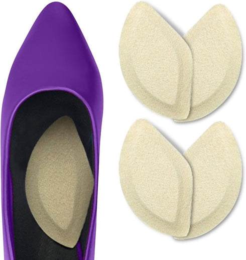 Premium Felt Foot Arch Support Pads - 3 Pairs Shoe Inserts - 1/4"