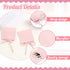40 Pieces Pink Microfiber Jewelry Pouch, 8 x 8 cm Luxury Small Gift Bag with String for Earrings, Necklace, Ring