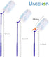180° Dusters Multi Surface Duster Refills Kit - Extender Handle with 1 Long Handle, 1 Short Handle, 15 Duster Refills