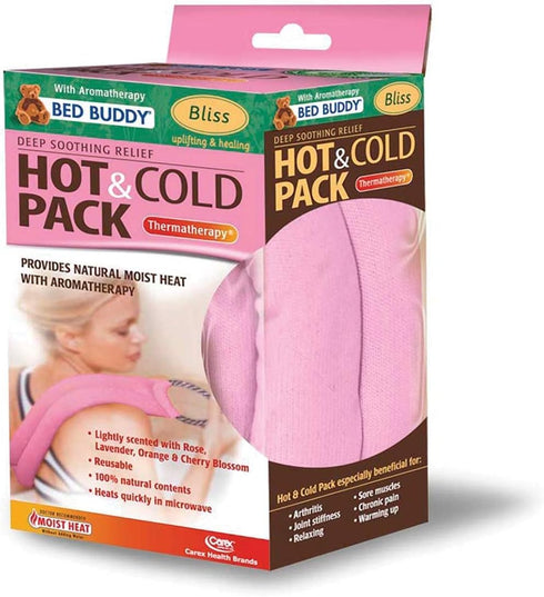 Bed Buddy Aromatherapy Heat Pad and Cooling Neck Wrap - Lavender Scent Microwave Heating Pad for Sore Muscles and Pain