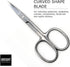 Stainless Steel Grooming Scissors Pack of 2 with Travel Case, Eyebrow, Nose Hair & Beard Trimming Kit