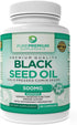 PurePremium Black Seed Oil, 500mg, Organic Nigella Sativa Seeds, Cold Pressed Black Cumin Seed Oil Extract, 90 Capsules
