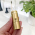 Vegan Bamboo Charcoal Dental Floss, 33 Yards x2, Gold Stainless Steel Container, Peppermint, Eco Friendly