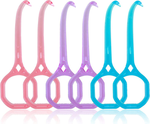 TIESOME 6Pcs Invisible Tooth Aligner Removal Tool Kit, Chewies and Removal Aligner Tooth Hook (Transparent Rhombus)