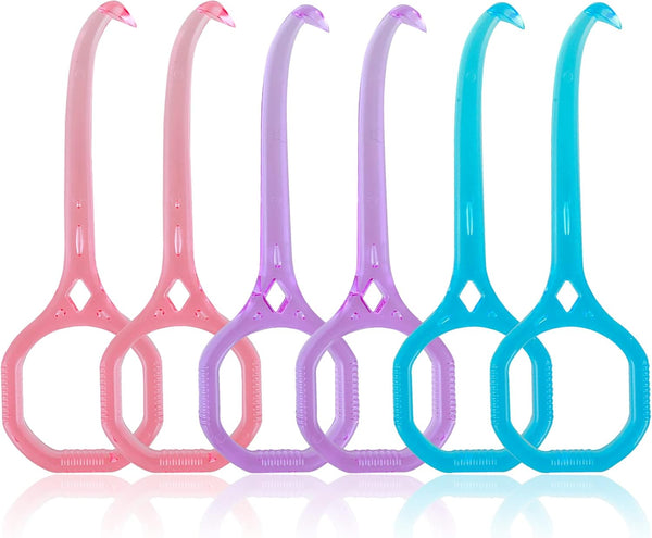 TIESOME 6Pcs Invisible Tooth Aligner Removal Tool Kit, Chewies and Removal Aligner Tooth Hook (Transparent Rhombus)
