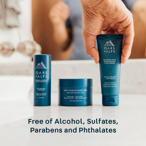 Oars + Alps Face Moisturizer and Eye Cream, 2 Pack - Dermatologist Tested with Aloe Leaf Juice and Vitamin E