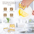 Smile Dog Compressed Cellulose Kitchen Sponges, 3 Counts Reusable Natural Cleaning Sponges for Household Cleaning