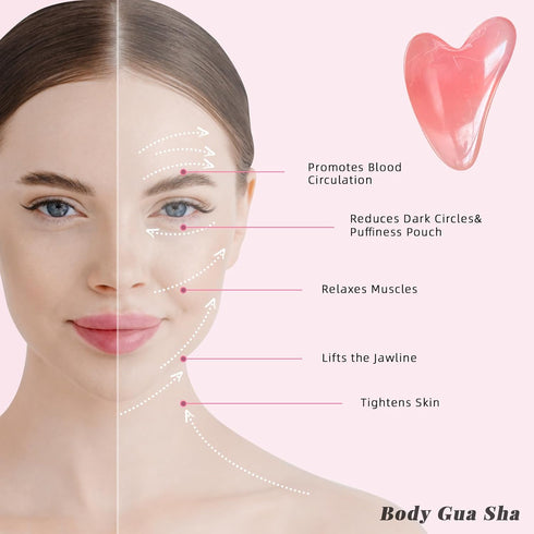 HTHLNG Body Gua Sha Massage Tools, Muscle Scraping Massage Tools for Lymphatic Drainage, Cellulite Remove, Body