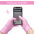 Nitrile Disposable Gloves, 3-mil, Medical Exam Gloves, Disposable Latex Free, Pink Rubber Cleaning Gloves, 50-ct Box