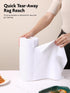 Microfiber Cleaning Cloth Roll -75 Pack, Tear Away Towels, 12" x 12", Reusable Washable Rags (White) by Fantasticlean