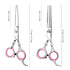 Professional Home Hair Cutting Kit, Quality Home Haircutting Scissors with Comb and Case (Pink)