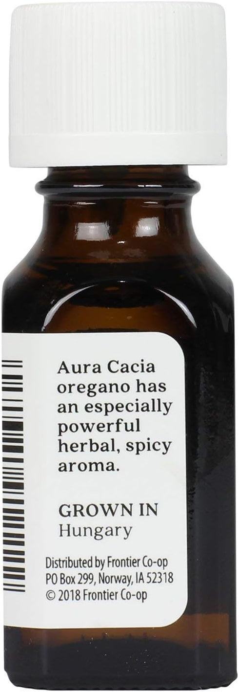Aura Cacia 100% Pure Oregano Essential Oil, 15 ml, GC/MS Tested for Purity
